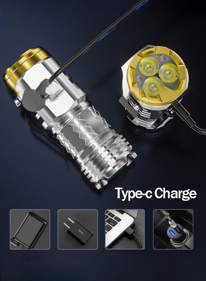 thumb mini super powerful flashlight(silver) - Image 2