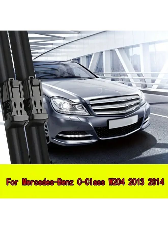 Mercedes Benz C Class W204 2013 2014 Front Wiper Blades 2PCS 24 Inch Aerodynamic - Image 1