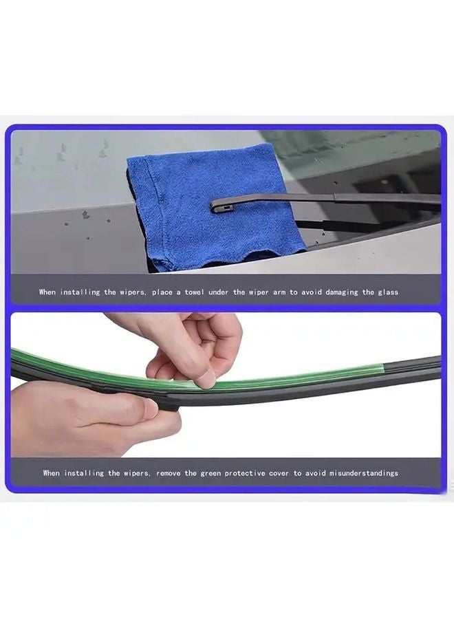 Mercedes Benz C Class W204 2013 2014 Front Wiper Blades 2PCS 24 Inch Aerodynamic - Image 3