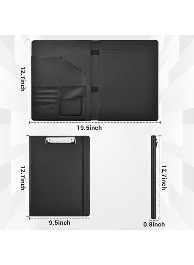 Pacific Mailer Padfolio with Clipboard Clipboard Notebook Resume Portfolio Folder Legal Document Organizer Legal Pad Holder for Interview School Business Office Conference - Image 3