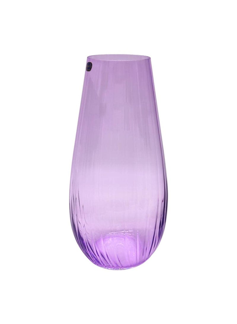 BOHEMIA Waterfall Glass Purple 305 Ml