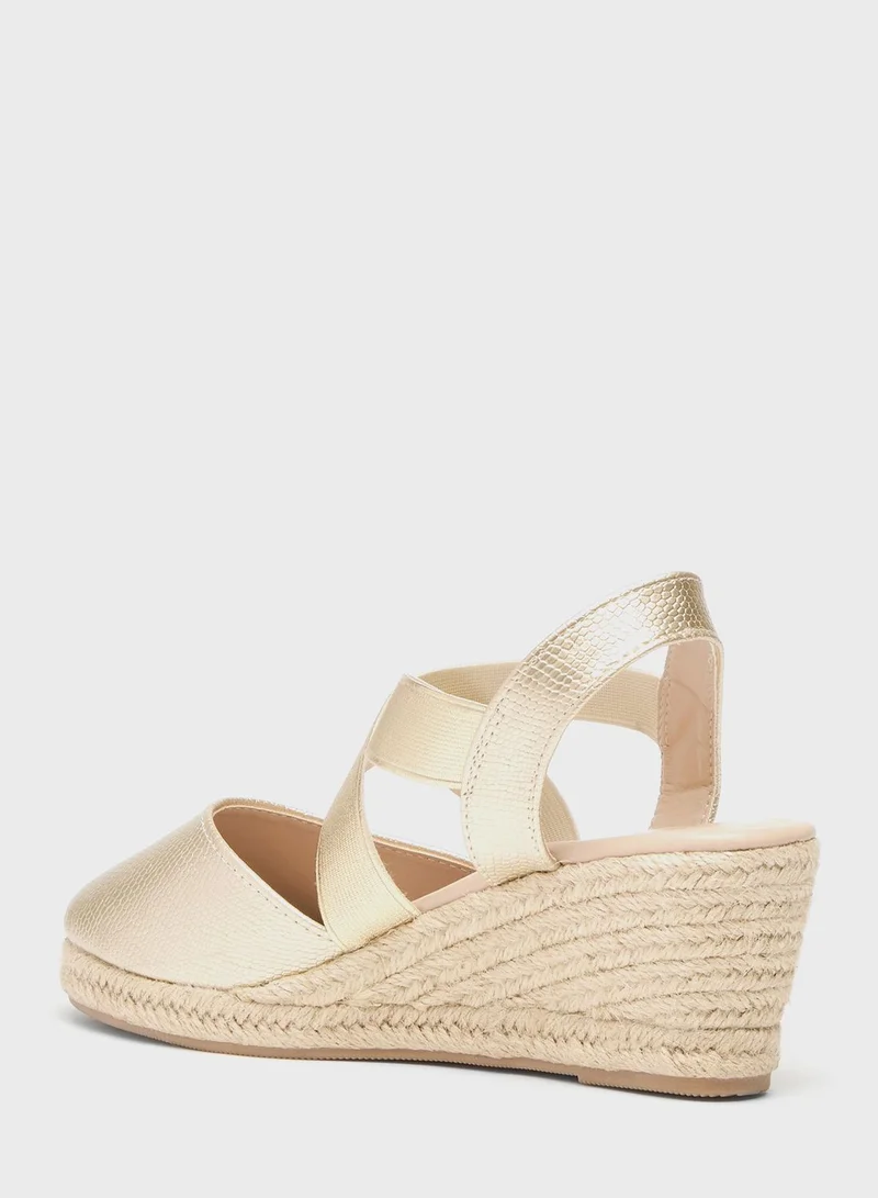 شو اكسبرس Multi Strap Wedge Sandals