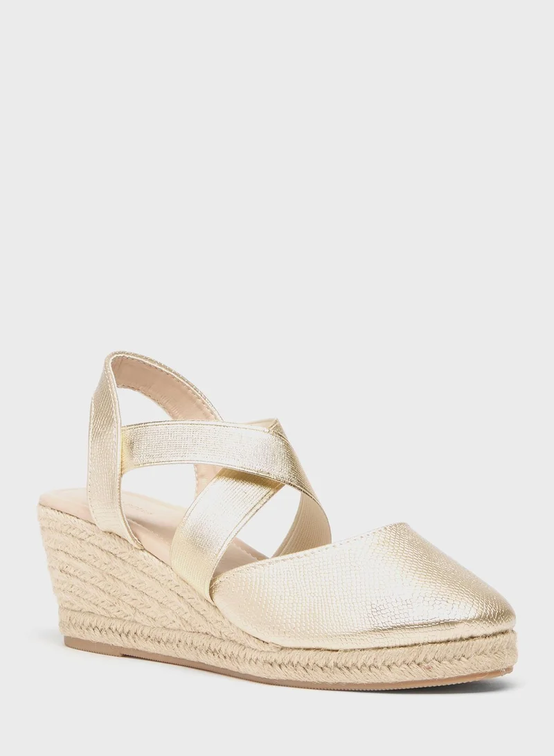 شو اكسبرس Multi Strap Wedge Sandals