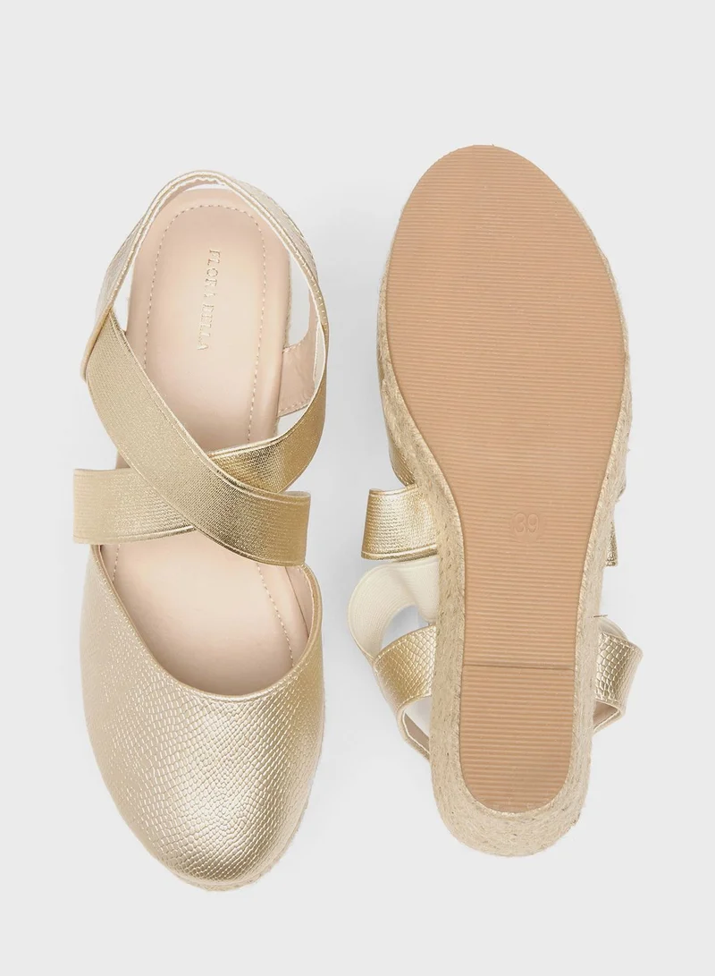 شو اكسبرس Multi Strap Wedge Sandals