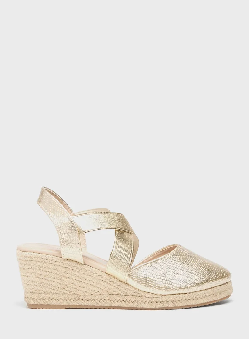 شو اكسبرس Multi Strap Wedge Sandals