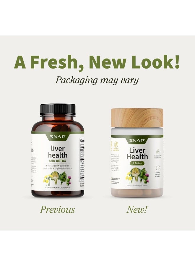 SNAP SUPPLEMENTS Liver health & detox 60 Capsules - Image 2