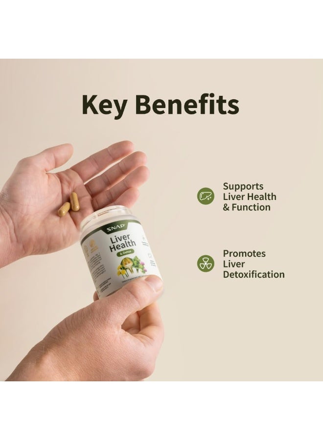 SNAP SUPPLEMENTS Liver health & detox 60 Capsules - Image 4