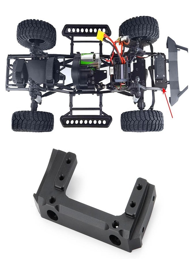 MOHERO Alloy Metal Front Bumper Mount for 1/10 AXIAL SCX10 II 90046 RC Crawler Car (Black) - Image 2