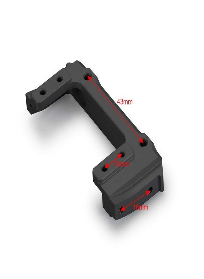 MOHERO Alloy Metal Front Bumper Mount for 1/10 AXIAL SCX10 II 90046 RC Crawler Car (Black) - Image 3