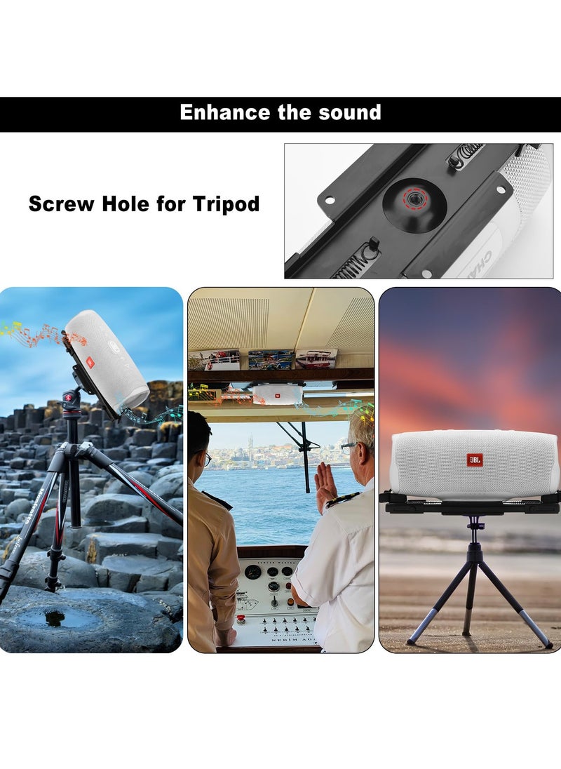Generic Speaker Mount Wall Mount Ceiling Mount for JBL Charge 5/4/3/Flip 6/5/4 Speaker Wall Bracket Metal Mount Holder for Speaker From 5.25 To 7.38 Inches  - Image 3