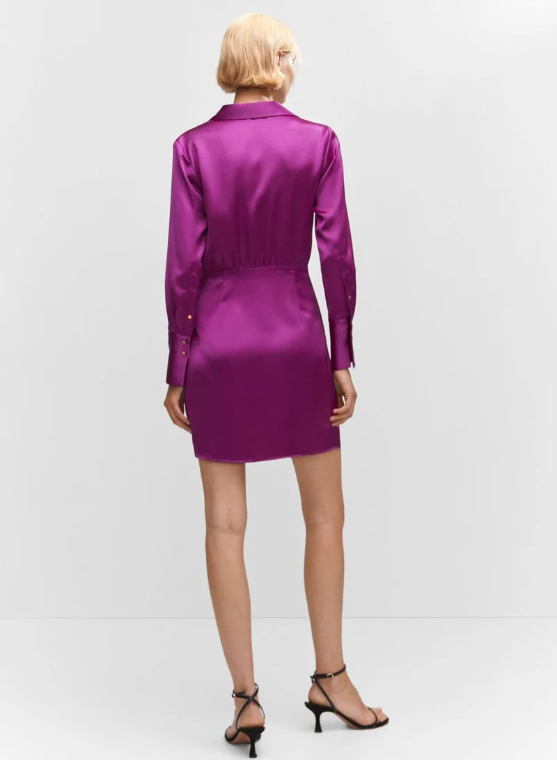 MANGO Wrap Detail Dress