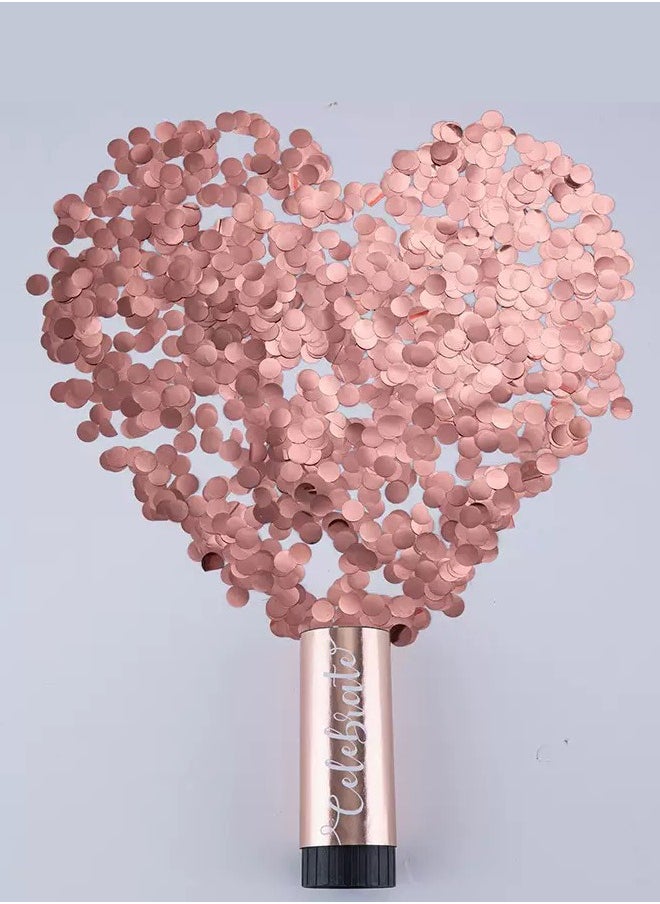 CSDONA 6-Piece Party Confetti Poppers – Gold Silver  Rose Gold  for Weddings Birthdays  Celebrations  - Image 3
