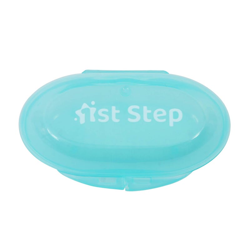 1st Step Silicone Finger Brush Pack of 2 (Mint Green) - Image 3