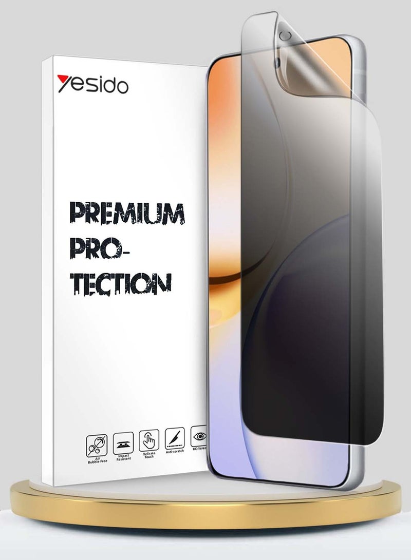 Yesido Realme 14 Pro+ / Realme 14 Pro Plus 5G 2025 Yesido Premium Hydrogel Anti Spy / Anti Privacy Film Thin and Flexible Screen Protector (MSHFMP) - Clear  - Image 1