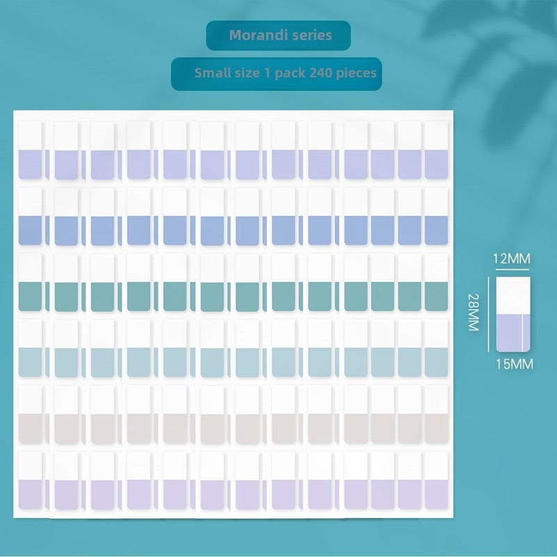Generic Multi-Color Index Tabs Reusable Adhesive Labels Morandi Department 
