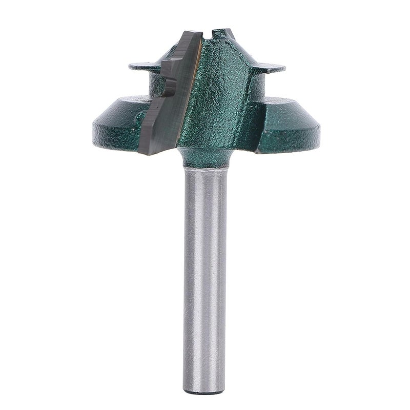 45 Degree Lock Miter Router, Bit 6MM Shank 1 3/8in Diameter Joint Router Bit Woodworking Tools - Image 1