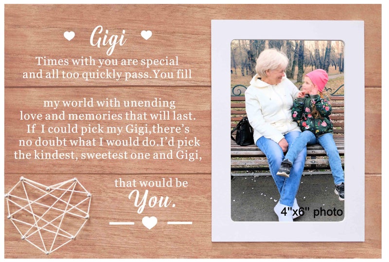 2025 Mothers Day Gifts for Gigi GrandmaBirthday Christmas Gifts for GrandmotherBest Nana EverGigi Presents from Granddaughter GrandsonTimes With You Are SpecialPicture Frame Photo Frame