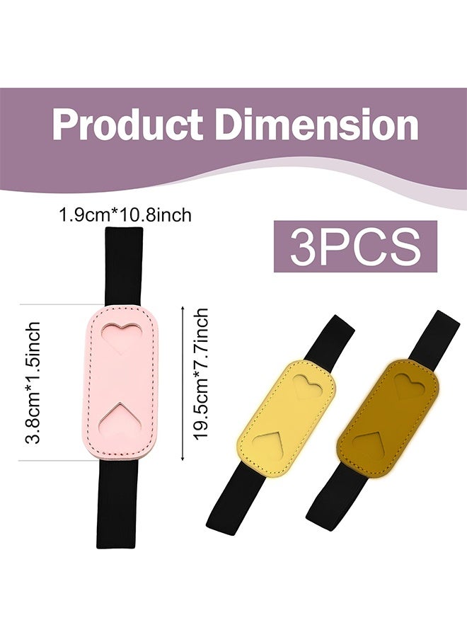 حامل أقلام مكون من 3 قطع لدفتر الملاحظات مع حلقة مرنة - مجموعة علامات مرجعية لحقيبة أقلام قابلة لإعادة الاستخدام، مثالية للمجلات والمخططات ودفاتر الرسم واليوميات ولوازم المكتب - Image 4