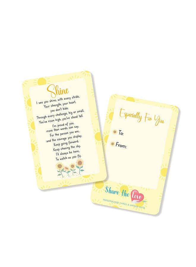 بطاقة تهنئة ملهمة ومؤثرة برسالة ملهمة، مثالية للصداقة والدعم وأعياد الميلاد والمناسبات الخاصة