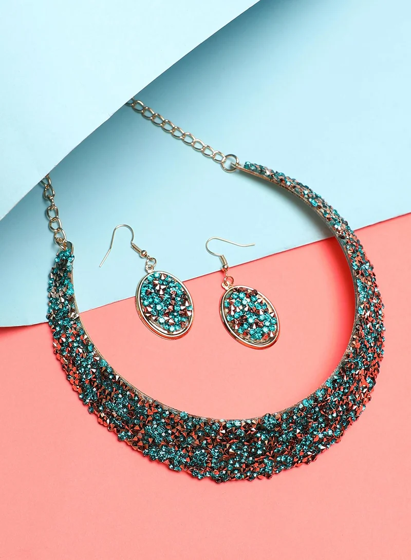 SOHI Stone Artificial Jewellery Set