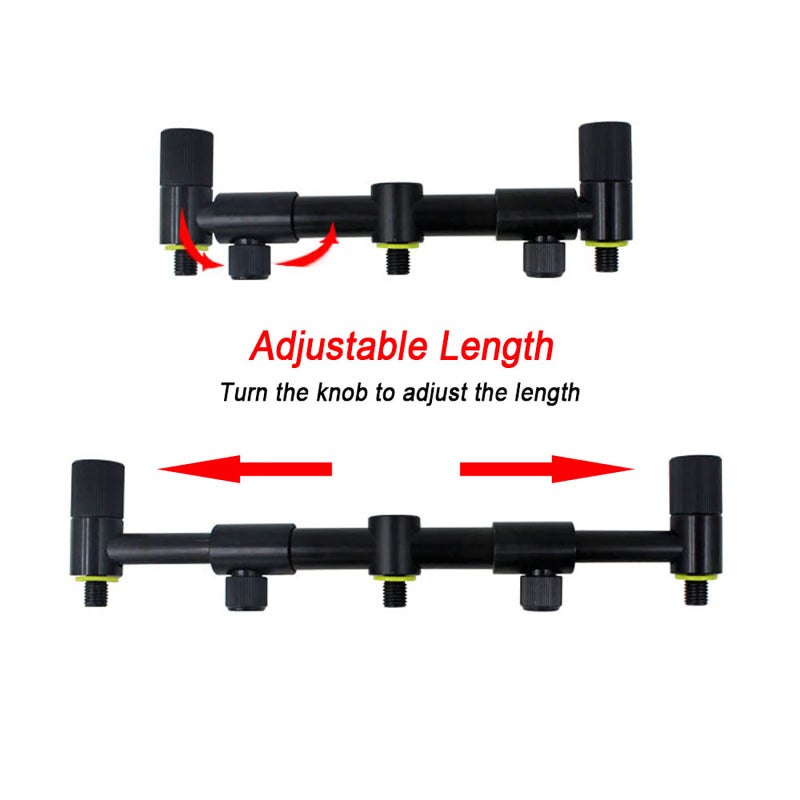 COONOR Extending Bank Stick Carp Fishing Adjustable Aluminum Bankstick Pole Rest for Bite Alarm - Image 4