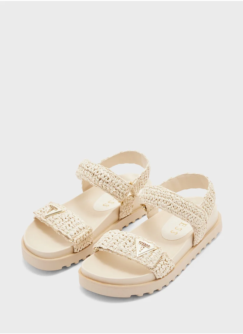 جس Fabirca Velcro Strap Sandals