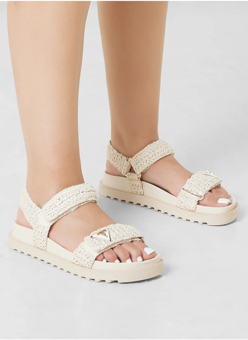 جس Fabirca Velcro Strap Sandals