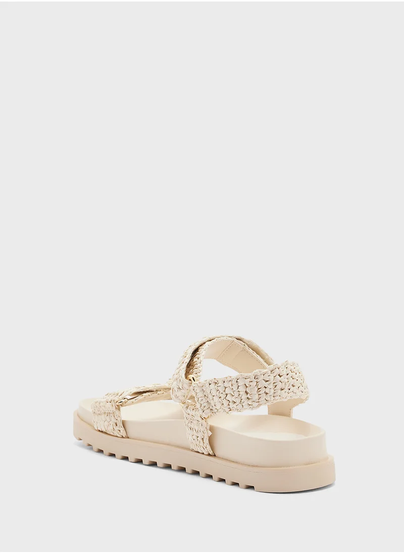 جس Fabirca Velcro Strap Sandals