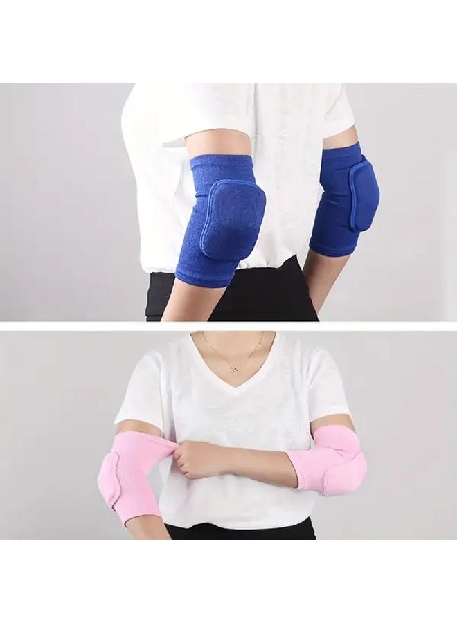 Black XXS Elastic Elbow Pads Support Brace For Sports Fitness Tennis Basketball - Image 4