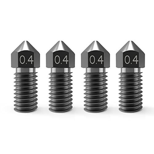Park Sung 3D Printer Nozzles 0.4mm M5/M5C Nozzle,Park Sung Nozzles with High Temperature Resistance Upgraded Hardened Steel Nozzle Fully Fit for AnkerMake M5/M5C 3D Printer Ender 3 V2 Ender 3/3 pro (4PCS) - Image 1
