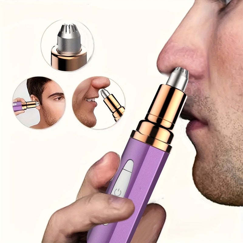 White Electric Eyebrow Trimmer Women Automatic Eyebrow Shaper Hair Removal Device Mini Razor Pen Epilator - Image 2