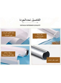 عربست ستائر دوارة للنوافذ ستائر دوارة بتصميم ثلاثي الأبعاد ستائر دوارة للحماية من الأشعة فوق البنفسجية، لغرف النوم وغرفة المعيشة والمكتب والمنزل 200 × 200 سم  - Image 5