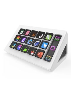Generic StreamDeck Mini Visual Keyboard LCD Button 15Keys Live Content Creation Controller Custom Button For Windows/MacOS Kryboard Gift(White)  - Image 1