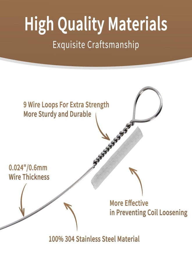 Xinglinsaiter Stainless Steel Cheese Slicer Wire 12"Long-For Soft and Hard Cheese (2 Beech wood handles + 3 Cutting Replacement Wires 12") - Image 4