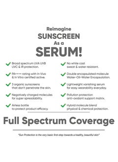 CosIQ Sunscreen SPF 50 PA++++ Serum 30ml - Broad Spectrum UVA/B & Blue Light Protection - Non-Greasy & Fragrance-Free - Hybrid Serum-Based Sunscreen - Water-Resistant Water-Resistant  - Lightweight Serum for Men & Women  - Image 3