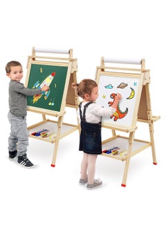 كول بيبي حامل رسم خشبي للأطفال قابل للتعديل حامل رسم مزدوج الوجهين  - Image 1