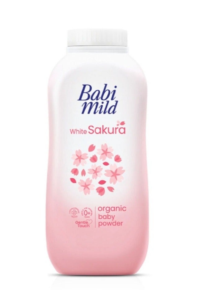 BABIMILD White Sakura Organic Baby Powder 350g – Softness and Protection for Sensitive Skin - Image 1
