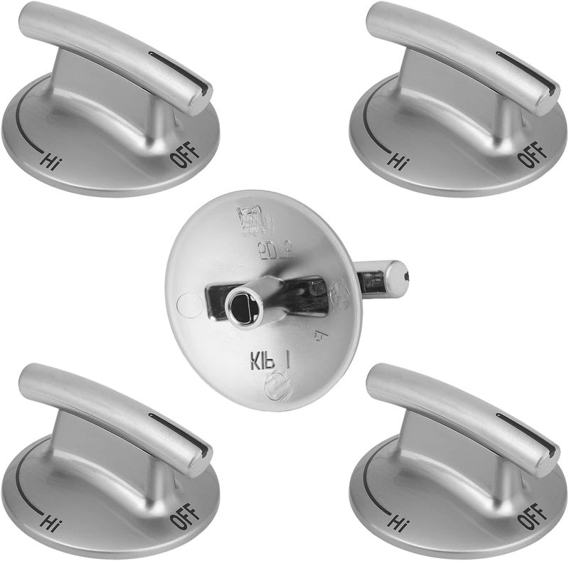 HenSinTc 5 Pack 7733P410-60 Surface Burner Knobs Replacements Compatible with Whirlpool May-tag/Jenn-Air/Kitchen-Aid Gas Cooktop Stove, Replace Part 74007733, AP5668987, PS2375871, AP6011505 - Image 1