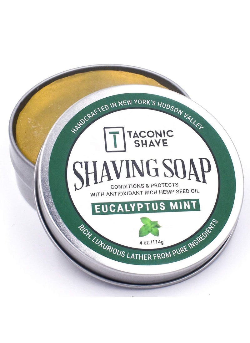 taconic shave Taconic Shave Barbershop Quality Shaving Soap for Men with AntiOxidant Rich Seed Oils  Moisturizing Shaving Soap for All Skin Types Eucalyptus Mint 