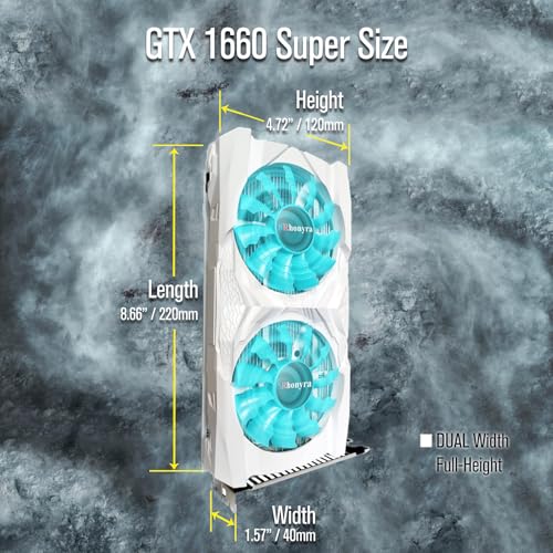 SRhonyra بطاقة الرسوميات SRhonyra GTX 1660 Super 6GB GDDR6 192 بت PCI-e 3.0 x16 دعم 4 شاشات بطاقة الفيديو DirectX 12 OpenGL4.5 HDMI و 3*DisplayPort 1.4a - Image 5