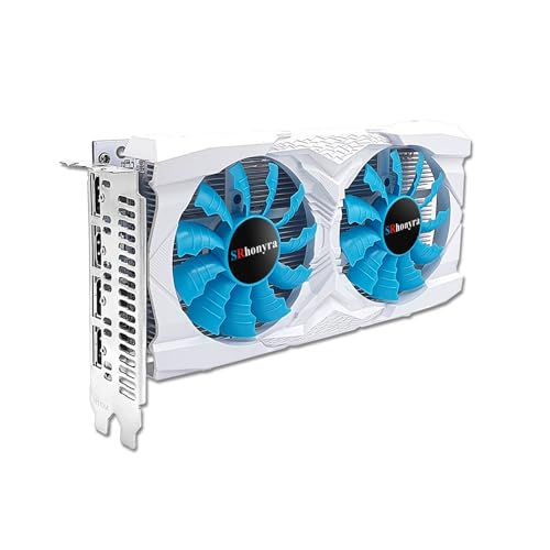 SRhonyra GTX 1660 Super 6GB Graphics Card GDDR6 192 Bit PCI-e 3.0 x16 4 Monitors Video Card Support DirectX 12 OpenGL4.5 HDMI and 3*DisplayPort 1.4a