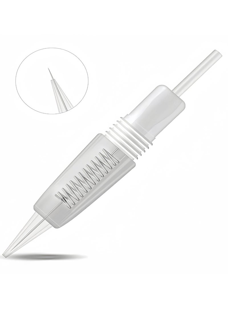 30-Piece Microblading Tattoo Needles Disposable Stainless Steel Cartridges for Permanent Makeup Eyebrows Eyeliner Lip - Image 2