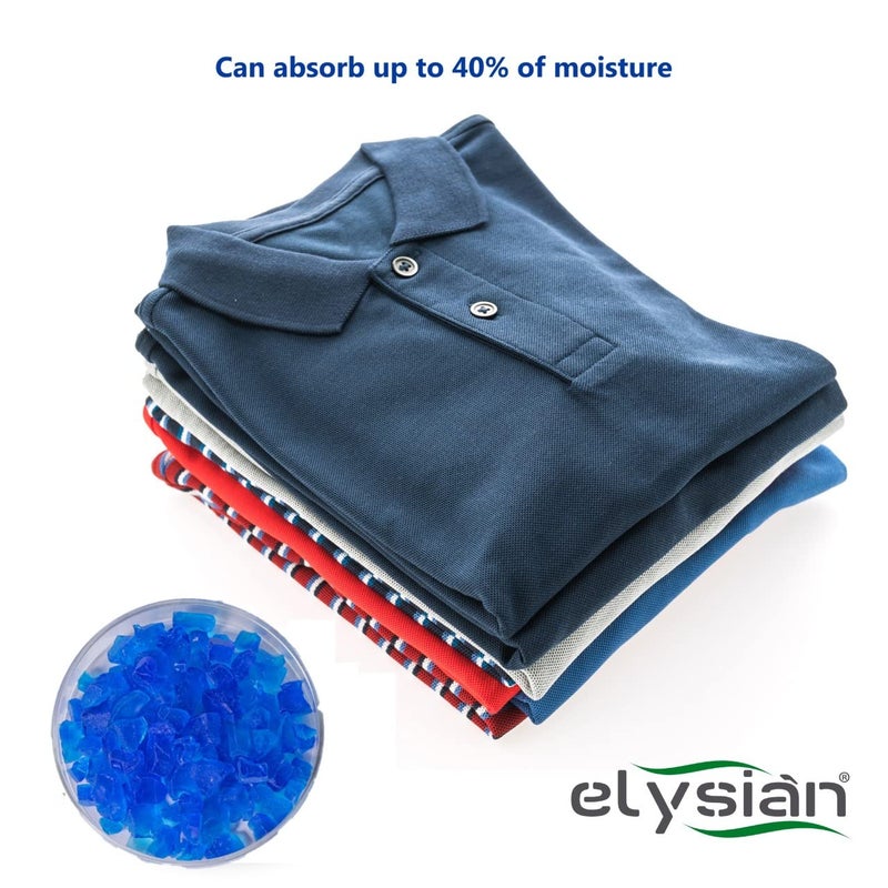 Elysian Color Indicating Desiccant Silica Blue Gel Crystal Premium Blue Indicating Silica Gel Desiccant Crystal Absorbent Rechargeable For Moisture Room Kitchen Wardrobe 500 Gram - Image 5
