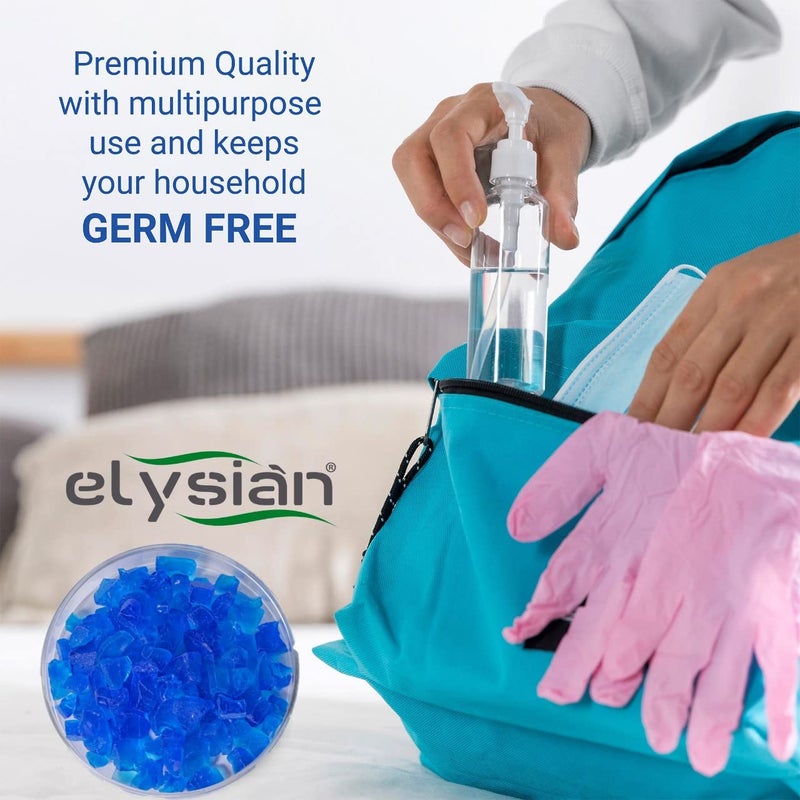 Elysian Color Indicating Desiccant Silica Blue Gel Crystal Premium Blue Indicating Silica Gel Desiccant Crystal Absorbent Rechargeable For Moisture Room Kitchen Wardrobe 500 Gram - Image 3