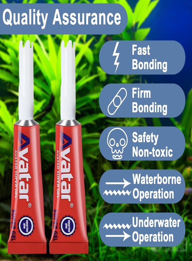 EIGTWEN 6 PCS Aquarium Glue,Aquarium Aquascape Aquatic Plants Coral Glue，Safe and Quick-Drying ，Reef Glue Suitable for Aquatic Plants, Moss, Coral, Stones, Shells，Fresh Water and Salt Water All Can Be Used - Image 3