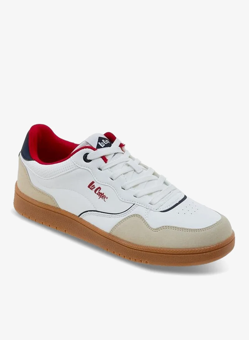 Lee Cooper Men Perforated Lace-Up Ortholite Sneakers