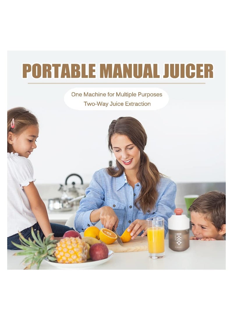 SYOSI - Manual Juicer Citrus Juicer Lemon Squeezer Citrus Orange Squeezer Manual Hand Juicer Lime Press Manual Juicer Mini Portable Juicer - Image 1
