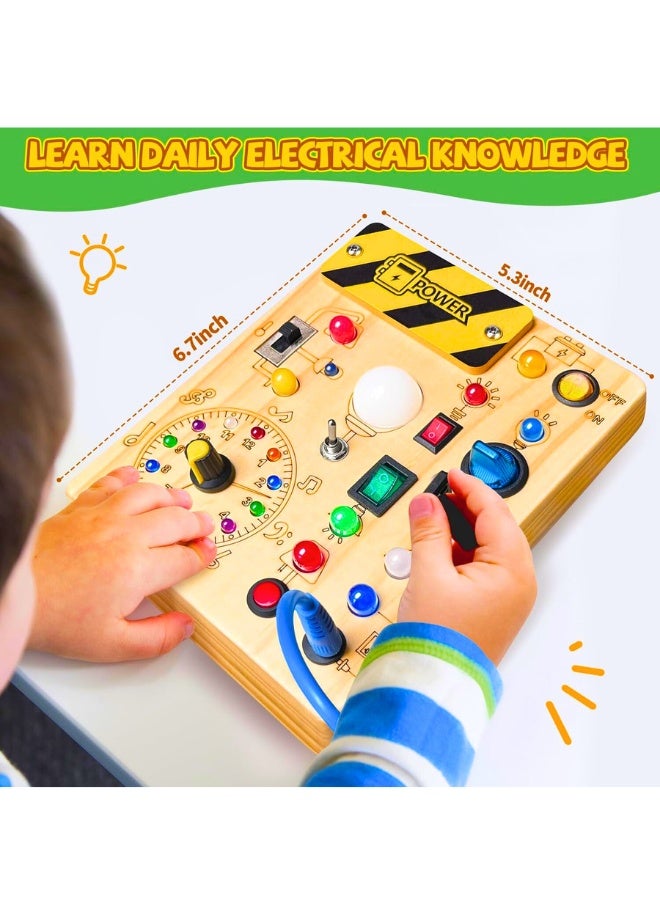 Chase Up Busy Board,Montessori Toys for 1-3 Years Old, Wooden Toddler Toys, Sensory Travel Toys, Ideal Gift for 1+ Year Old Boys (Busy Board Plus V2) - Image 2