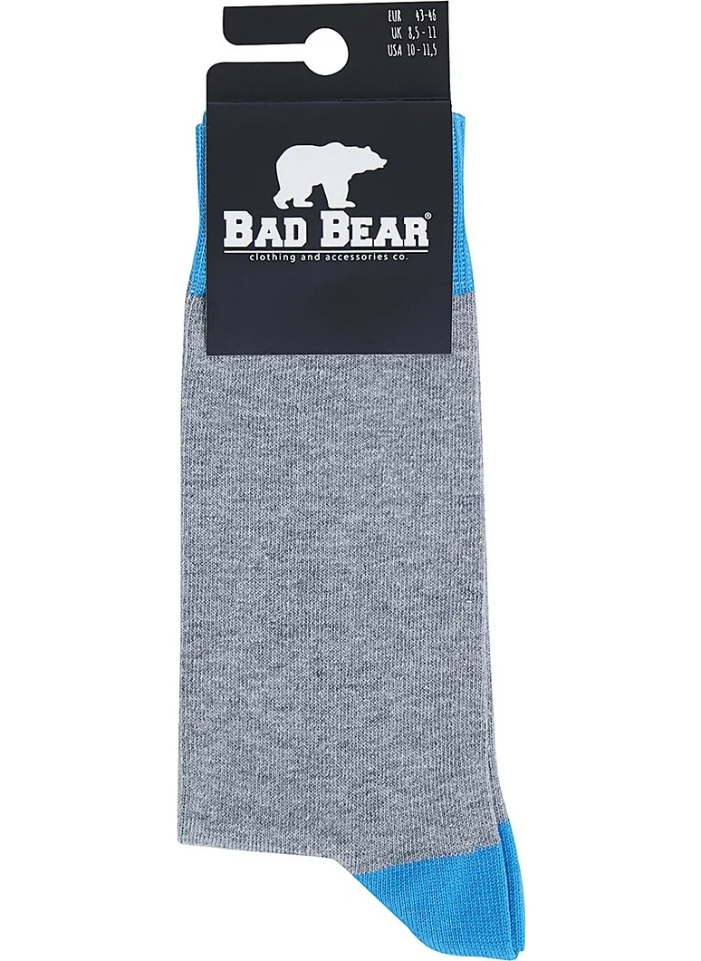 Bad Bear Gray Men's Socks