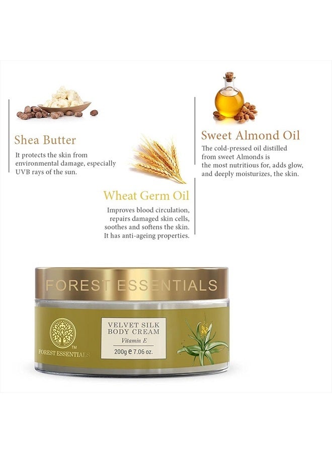 Forest Essentials Velvet Silk Body Cream Vitamin E - 200g - Image 5